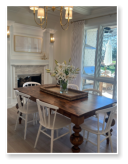 Custom built dining table in the Massive Modern Ashley style.