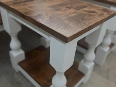 Custom built end tables