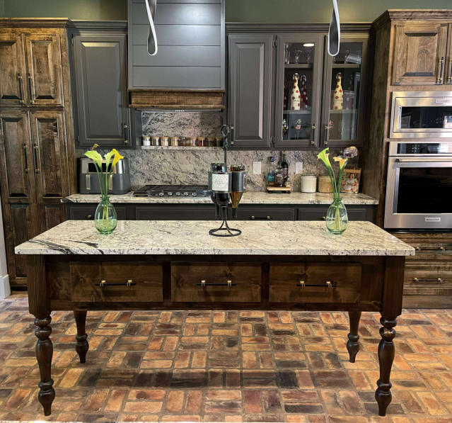 Custom design and build of a beautiful kitchen island